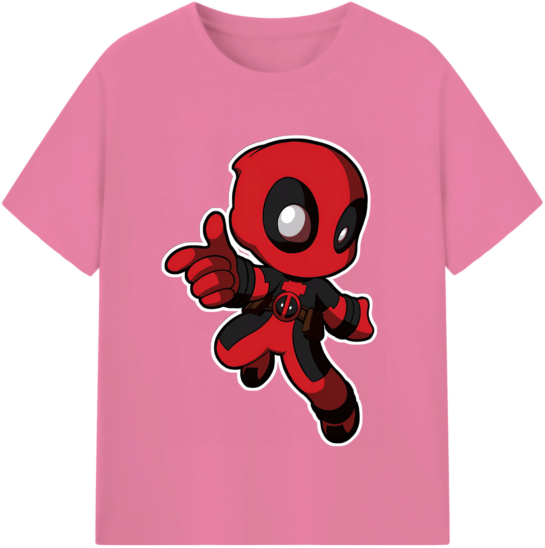 （画像用） Deadpool デッドプール 綿100％半袖Tシャツ（フロントプリント）